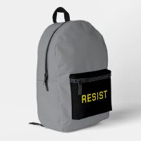 Sac à dos de protestation Résister