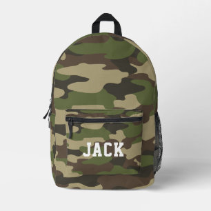 Imprimé Sac à dos de randonnée personnalisé avec camouflag