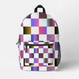 Imprimé Sac à dos enflammé CheckerBoard