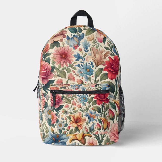 Imprimé Sac à dos Floral moderne (Recto)
