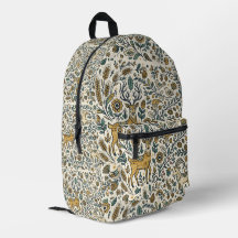Sac à dos Forêt Nordique Cerf Moineau Chèvre Art P