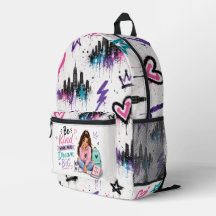 Sac à dos graffiti urbain mignon pour filles