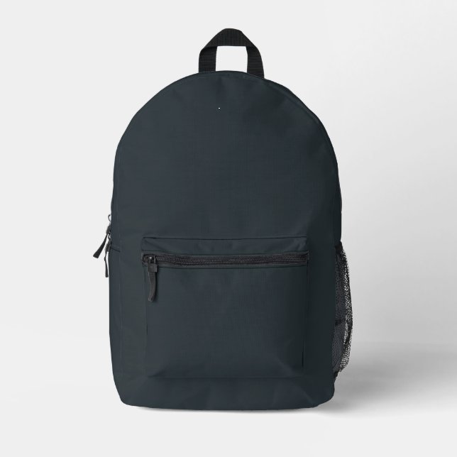 Imprimé Sac à dos gris argenté personnalisé - Commandes en (Recto)