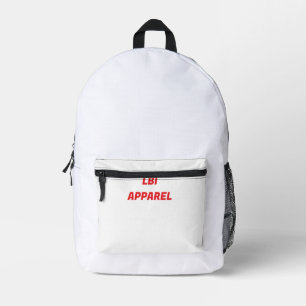 IMPRIMÉ SAC À DOS MARQUE DÉPOSÉE LBI APPAREL