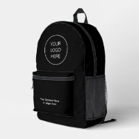 Sac à dos noir du logo d'entreprise