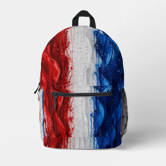 Imprimé Sac à dos patriotique Rouge Blanc et Bleu