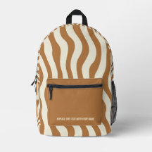 Sac à dos personnalisé à rayures ondulées