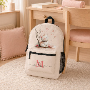 Imprimé Sac à dos personnalisé pour enfants avec chaton mi