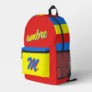 Imprimé Sac À Dos Personnalisé Pour Enfants Avec Nom, Sac 