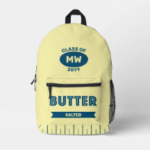 Sac à dos personnalisé Stick-of-Butter Retro Monog