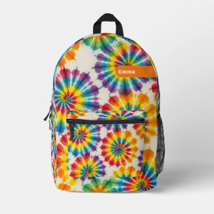 Imprimé Sac à dos personnalisé Tie Dye psychédélique Rét