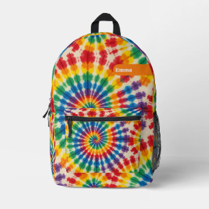 Imprimé Sac à dos personnalisé Tie Dye psychédélique Rét