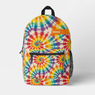 Imprimé Sac à dos personnalisé Tie Dye psychédélique Rét
