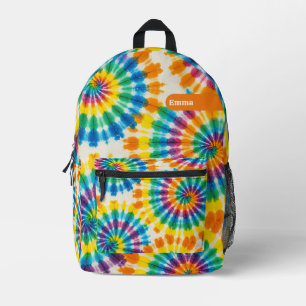 Imprimé Sac à dos personnalisé Tie Dye psychédélique Rét
