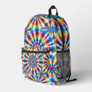 Imprimé Sac à dos personnalisé Tie Dye psychédélique Rét