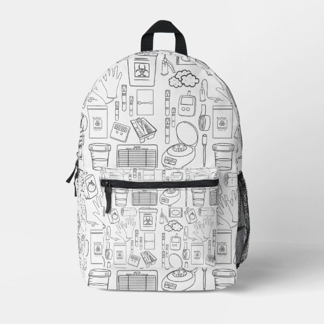 Imprimé Sac à dos Phlebotomiste (Recto)