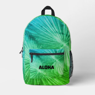 Imprimé Sac à dos photo personnalisé avec feuille de palme