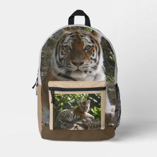 Imprimé Sac à dos pour bébé et mère tigre