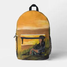 Sac à dos : Réflexion dans le lever du soleil mati