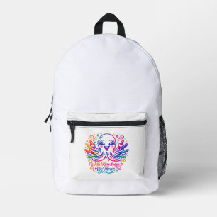 Imprimé Sac à dos rentrée scolaire Pieuvre Mignonne