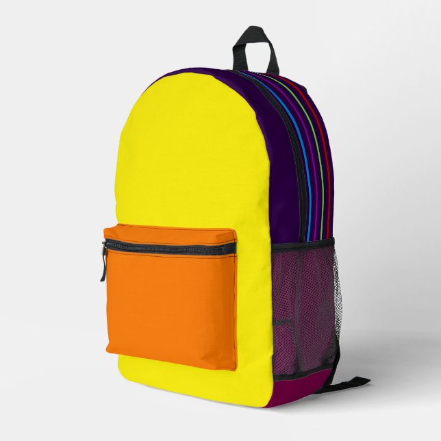 Imprimé Sac à dos rétro multi-couleurs  (Coin arrière droit)