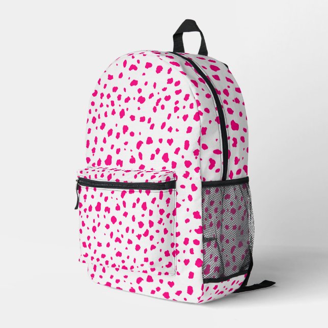 Imprimé Sac à dos rose Preppy (Coin arrière droit)