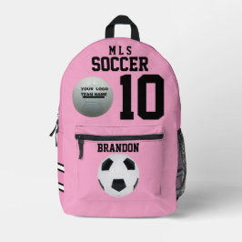 Imprimé sac à dos rose soccer ROSE joueur personnalisé gol