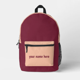 Imprimé Sac à dos scolaire personnalisé avec votre photo e