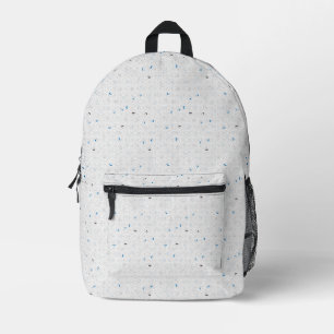 Imprimé Sac à dos scolaire personnalisé en terrazzo modern