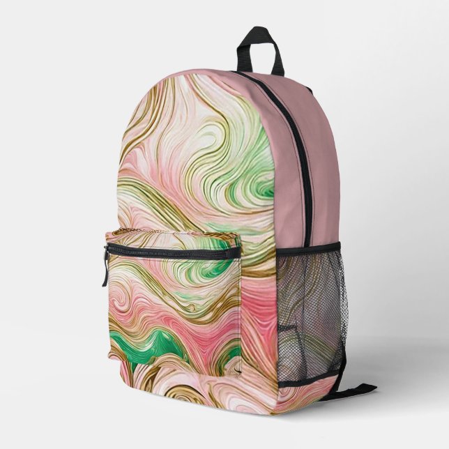 Imprimé Sac à dos "Sherbet Swirl" (Coin arrière droit)