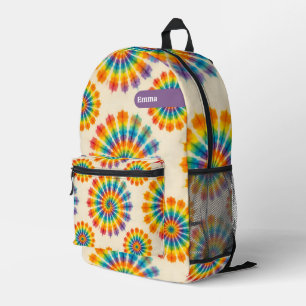 Imprimé Sac à dos tie dye psychédélique personnalisé Sac