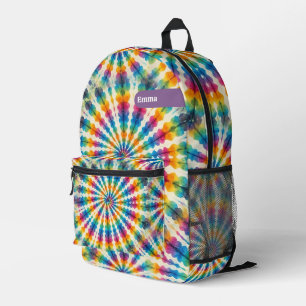 Imprimé Sac à dos tie dye psychédélique personnalisé Sac