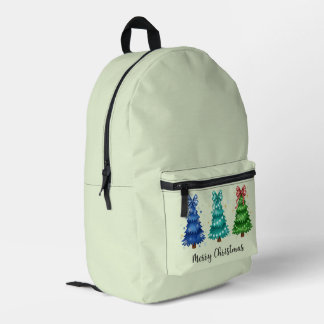 Imprimé Sac à dos Trio Arbre de Noël Joyeux Noël