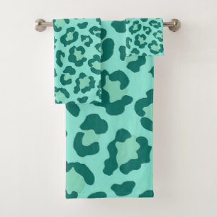 imprimé turquoise Leopard