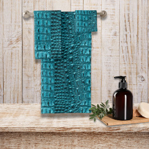 imprimé turquoise turquoise aqua bleu alligator te
