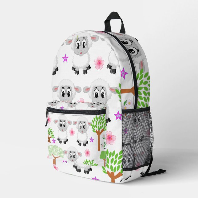 Imprimer Couper le sac à coudre Feuilles florales (Coin arrière droit)