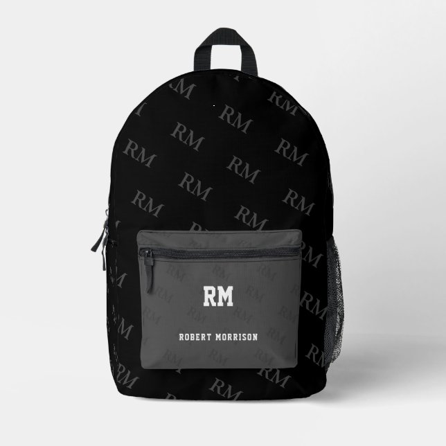 Imprimer Couper le sac à coudre noir gris noir mon (Recto)
