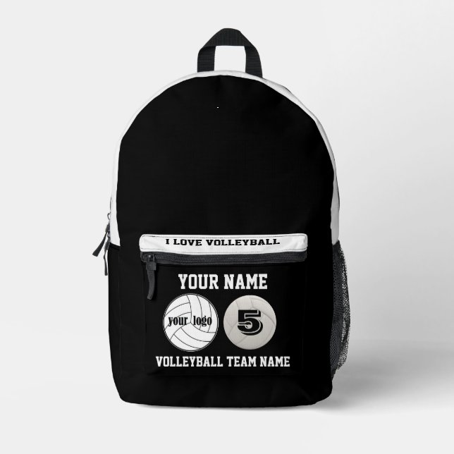 Imprimer Couper Sac à coudre filles volleball blan (Recto)