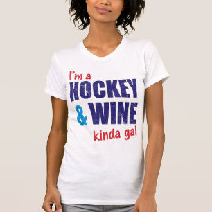 Imprimer Funny Hockey & Vin T-shirt