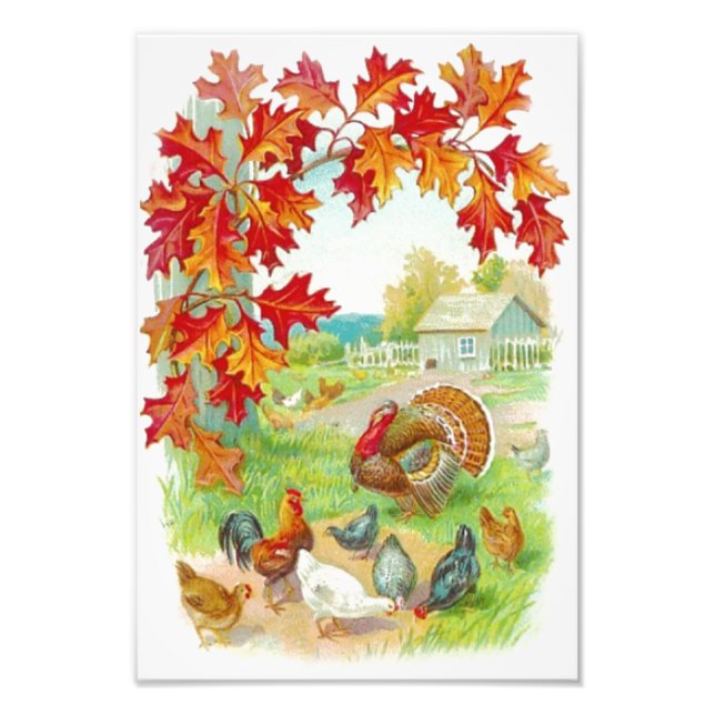 Imprimer la photo de la journée Thanksgiving (Devant)