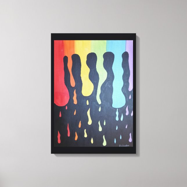 Imprimer la toile de pluie Rainbow (Recto)
