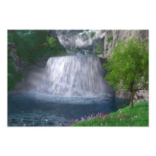 Imprimer photo de la cascade Cwm