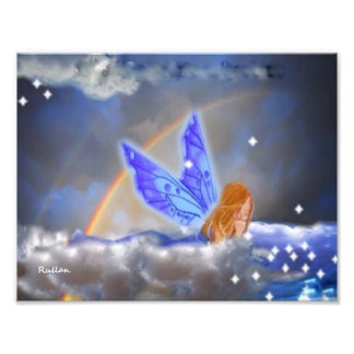 IMPRIMER PHOTO "SOUHAITER SUR UNE ÉTOILE" 11" x 8,