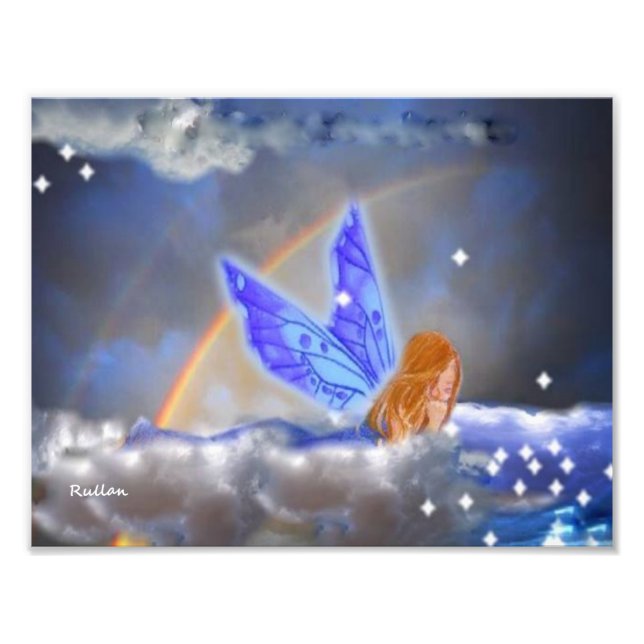 IMPRIMER PHOTO "SOUHAITER SUR UNE ÉTOILE" 11" x 8, (Devant)