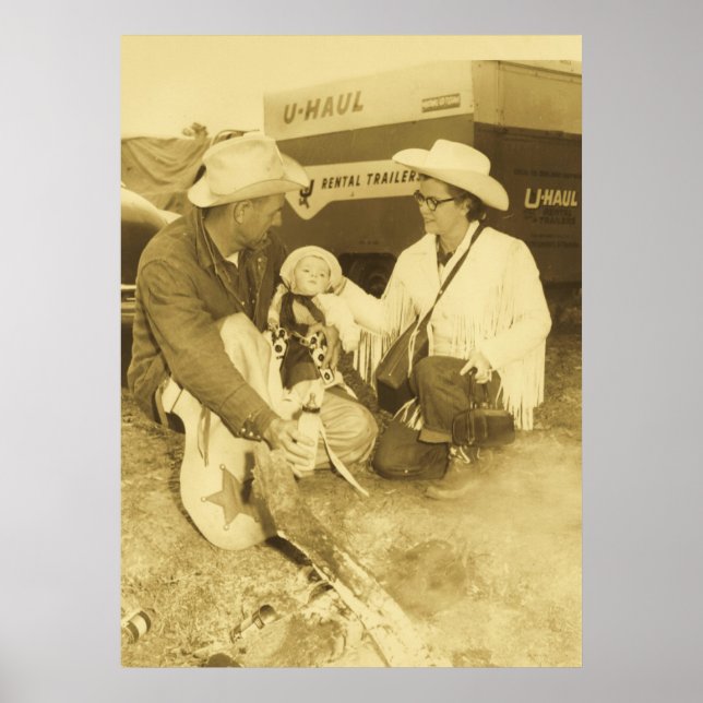 IMPRIMER POSTER DE BÉBÉ COWBOY (Devant)