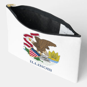 Imprimer Sac à coudre avec drapeau de l'Illinois,