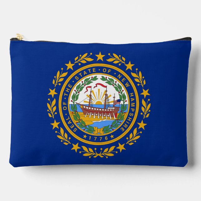 Imprimer Sac à coudre avec drapeau du New Hampshir (Recto)