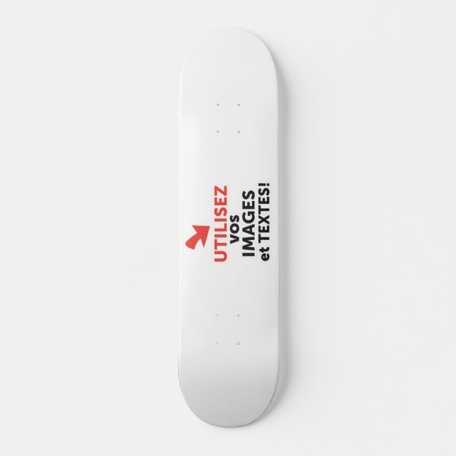 Imprimer vos designs en ligne DIY en Français Skateboard (Vorne)