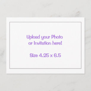 Imprimer vos propres invitations - Taille 4,25 x 6