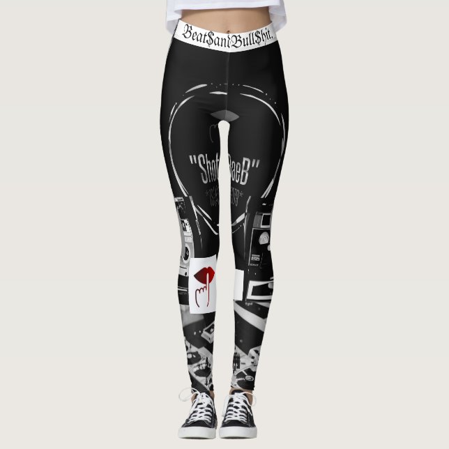 Imprimez tout sur les Leggings "Beat$andBull$hit" (Devant)